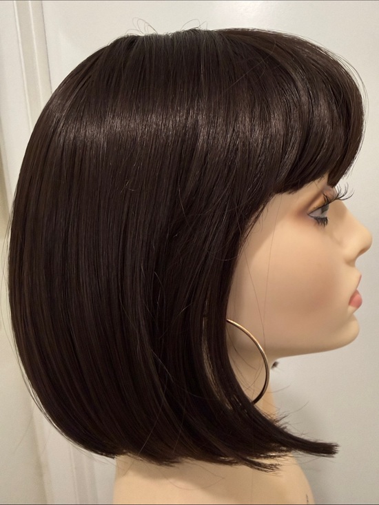 Other - HAIR, 12” Bob with Bangs, Medium/Dark Brown
